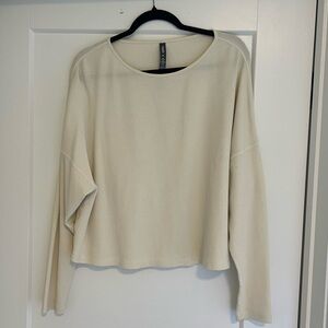 Vuori cream waffle henley